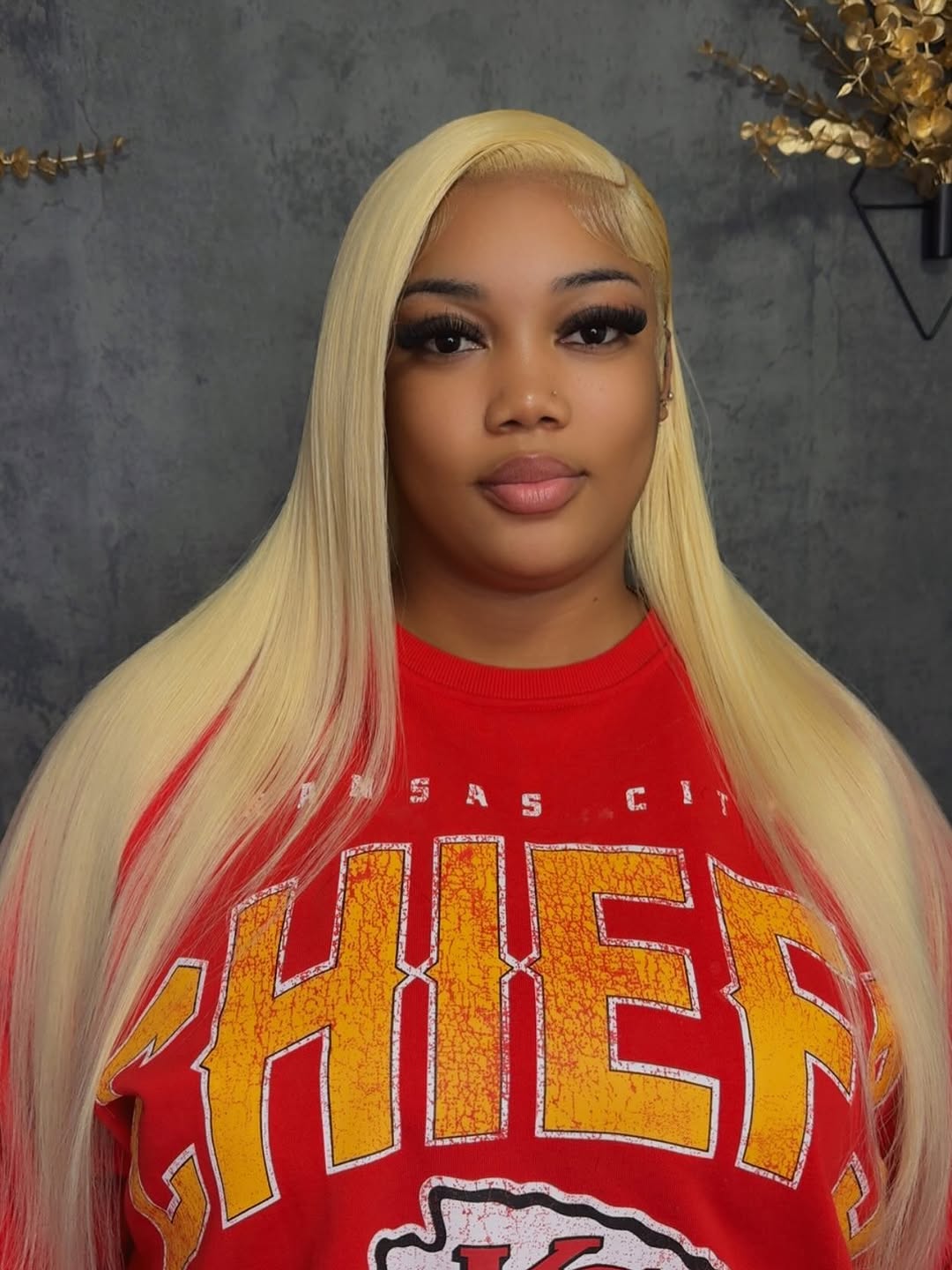 613 Blonde Silky Straight Frontal